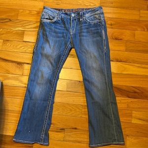 Women’s Rock Revival jeans Size 31 waist Inseam is 29’ Sasha Boot